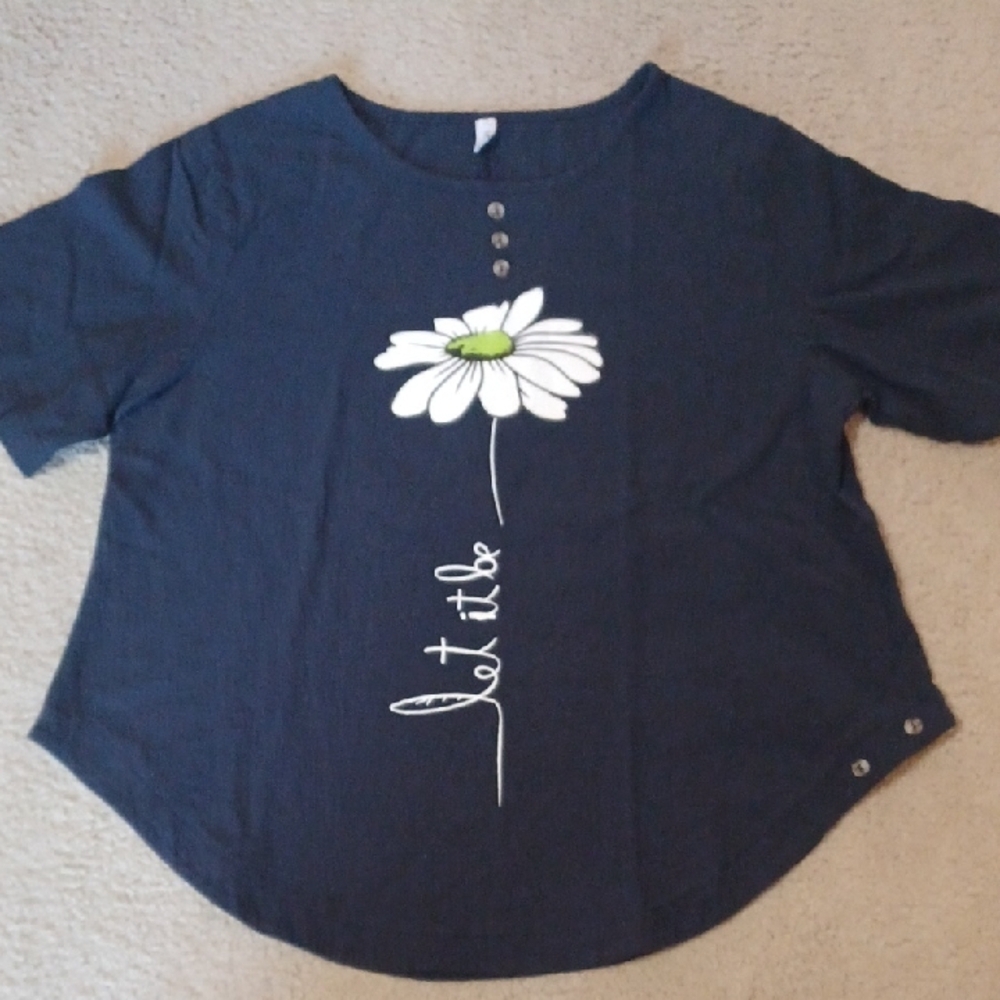 Misslook Short Sleeve Daisy Tee